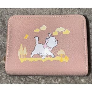 Marie Aristocats Zip Around Pink Wallet‎ New